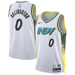 Bonito Hermoso Tyrese Haliburton Indiana Pacers Nike Unisex 2024/25 Swingman Player Jersey City Edition White