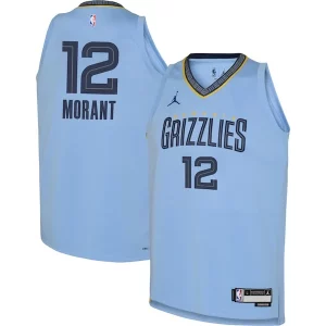 Único Moderno Ja Morant Memphis Grizzlies Jordan Brand Youth Swingman Jersey Statement Edition Light Blue