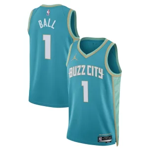 Estupendo Genial Robusto LaMelo Ball Charlotte Hornets Jordan Brand Unisex 2023/24 Swingman Jersey Teal City Edition