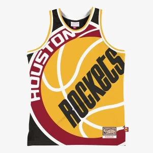 Hermoso Encantador Houston Rockets Hardwood Classics Blown Out Fashion Jersey Black