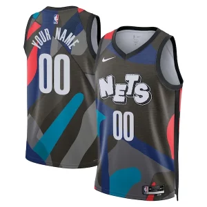 Versátil Brooklyn Nets Nike Unisex 2023/24 Custom Swingman Jersey Black City Edition