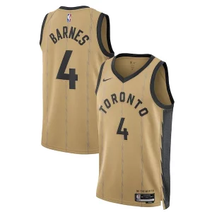 Versátil Práctico Scottie Barnes Toronto Raptors Nike Unisex 2023/24 Swingman Jersey Gold City Edition