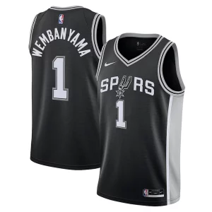 Elegante Hermoso Victor Wembanyama San Antonio Spurs Nike Youth 2023 NBA Draft First Round Pick Swingman Jersey Icon Edition Black